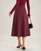 Women's Woven Polyester Skirt - RIHOAS - 02