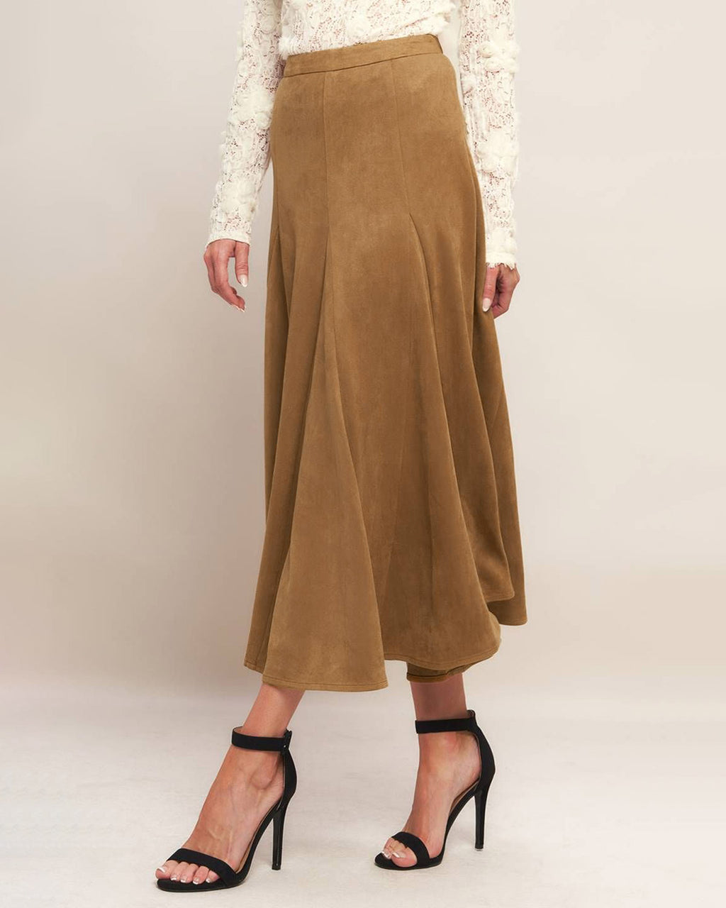 Women's Woven Polyester Skirt Bottoms - RIHOAS