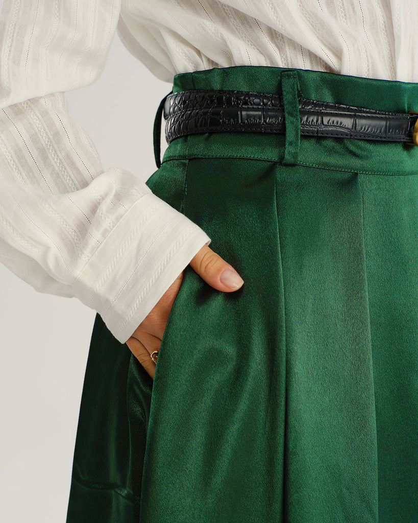 Women's Woven Polyester Skirt Bottoms - RIHOAS