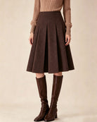 Women's Woven Polyester Skirt - RIHOAS