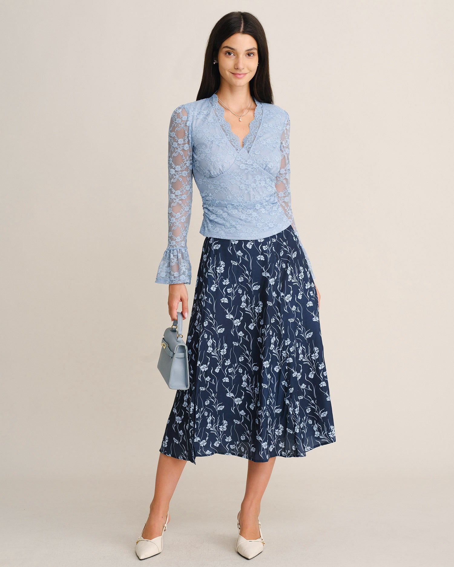 Women's Woven Polyester Skirt - RIHOAS - 02