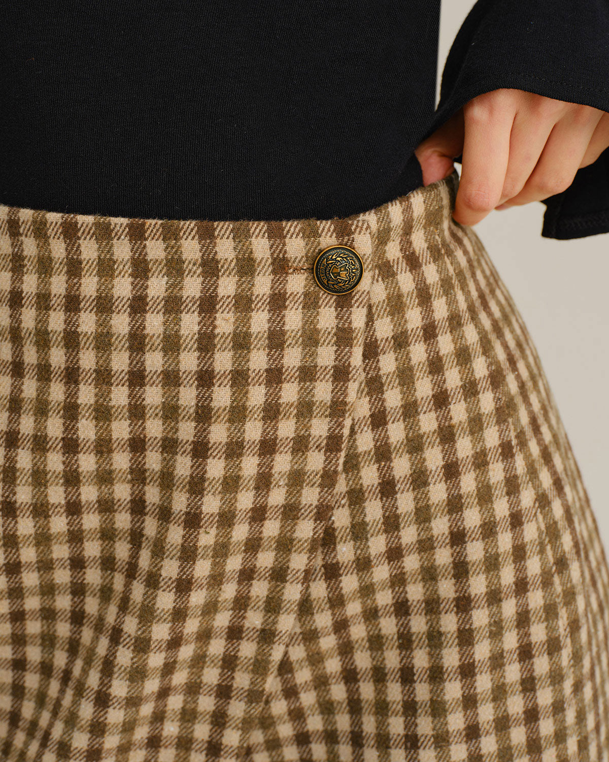 Women's Woven Polyester Skirt Bottoms - RIHOAS