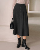 Women's Woven Polyester Skirt - RIHOAS