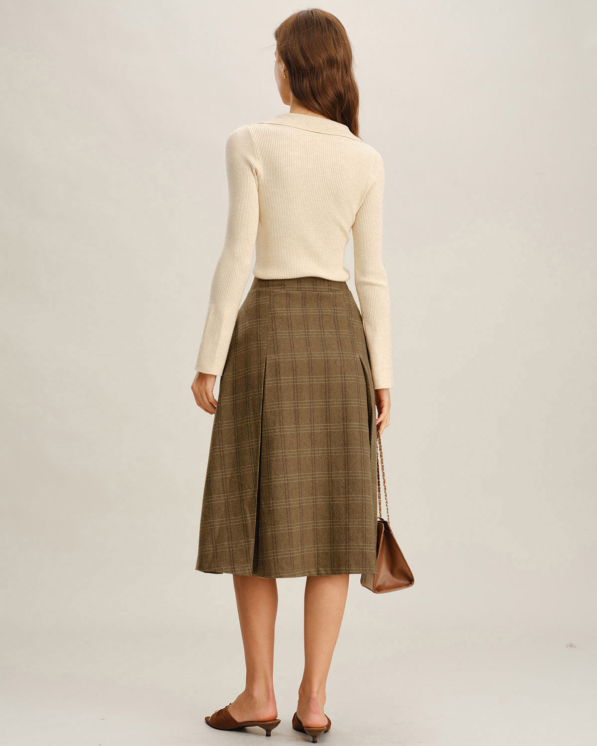 Women's Woven Polyester Skirt Bottoms - RIHOAS