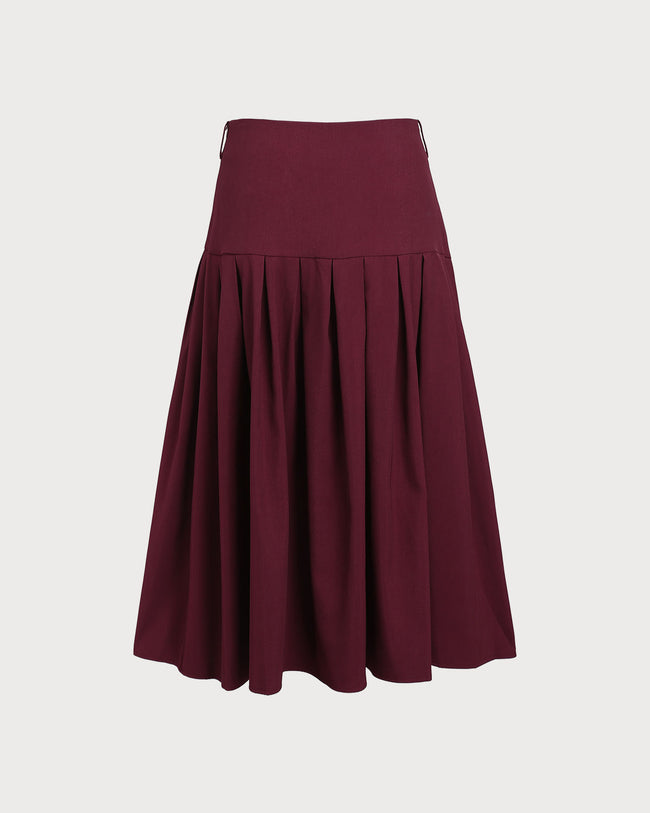 Women's Woven Polyester Skirt Bottoms - RIHOAS