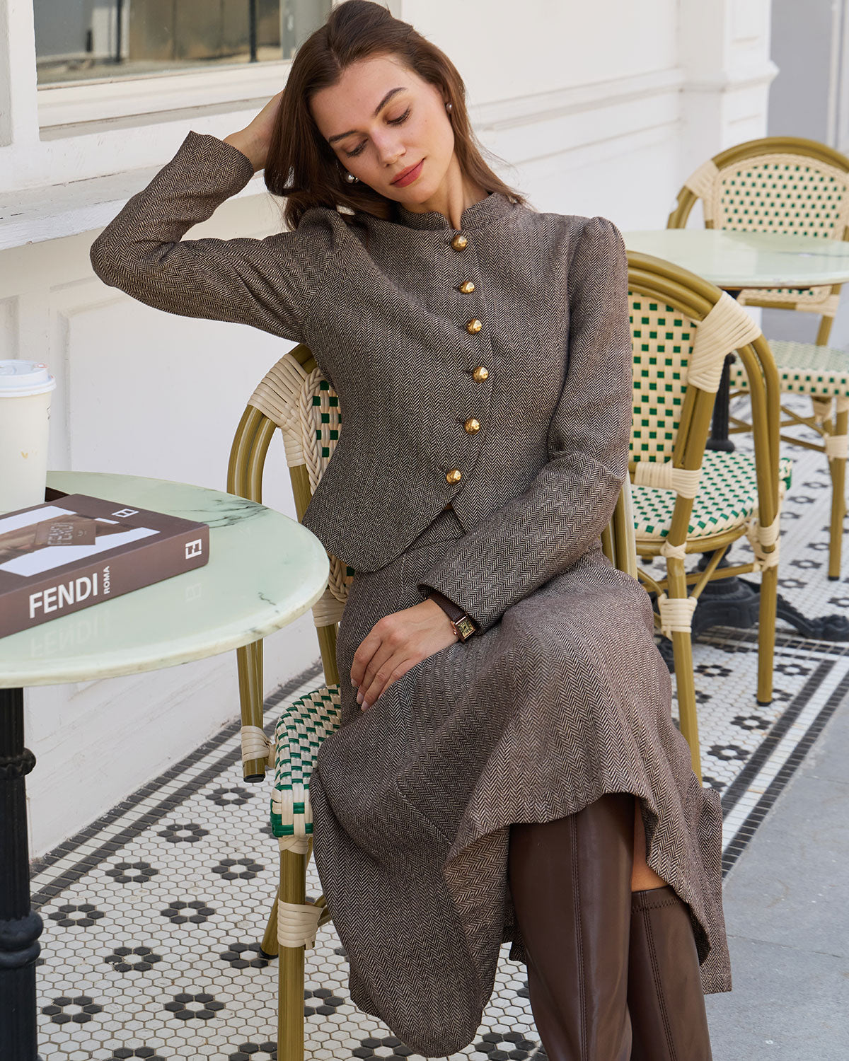 Women's Woven Polyester Skirt Bottoms - RIHOAS