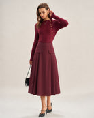 Women's Woven Polyester Skirt - RIHOAS - 01