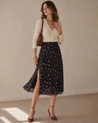Women's Woven Polyester Skirt - RIHOAS - 03