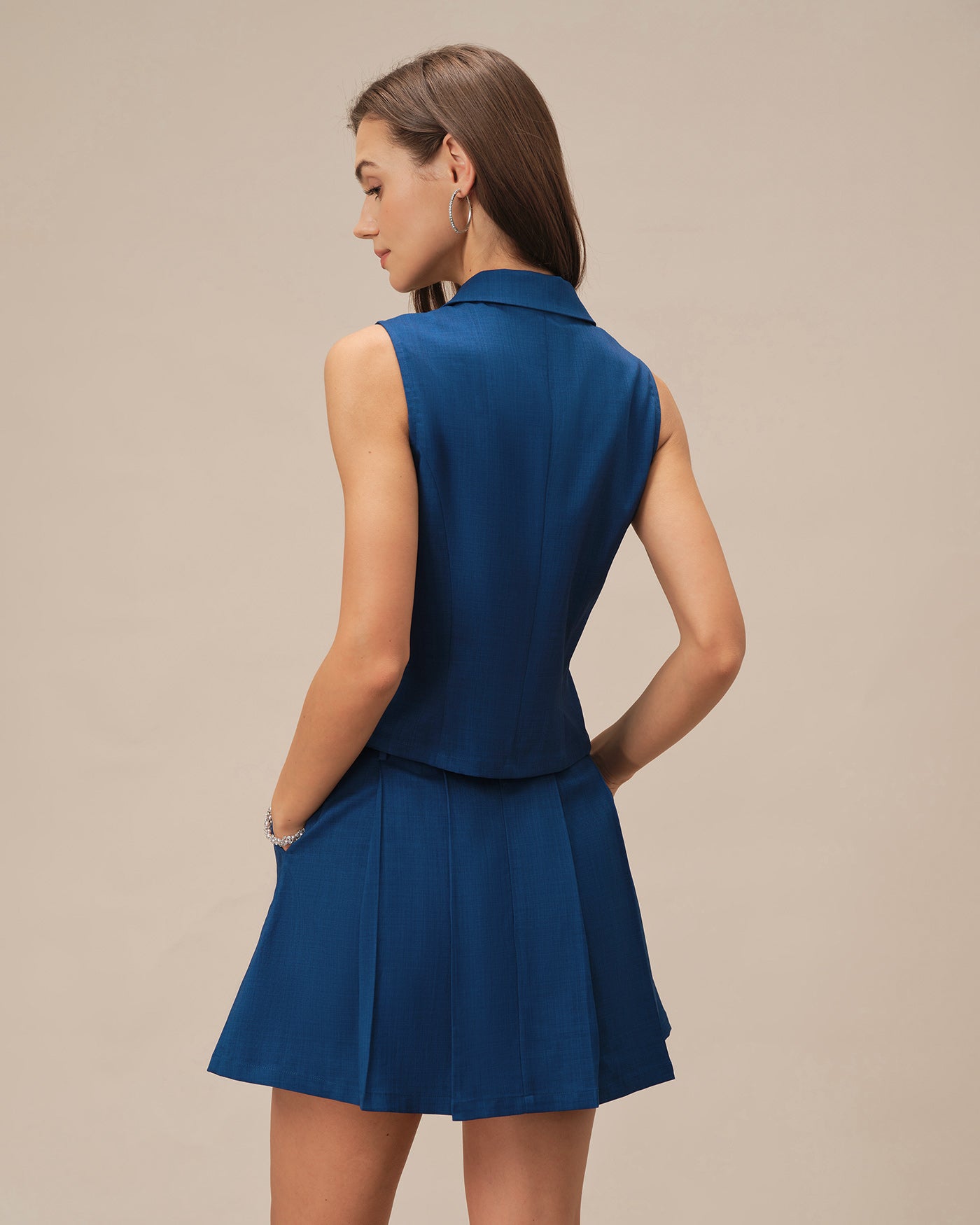 Women's Woven Polyester Skirt Bottoms - RIHOAS