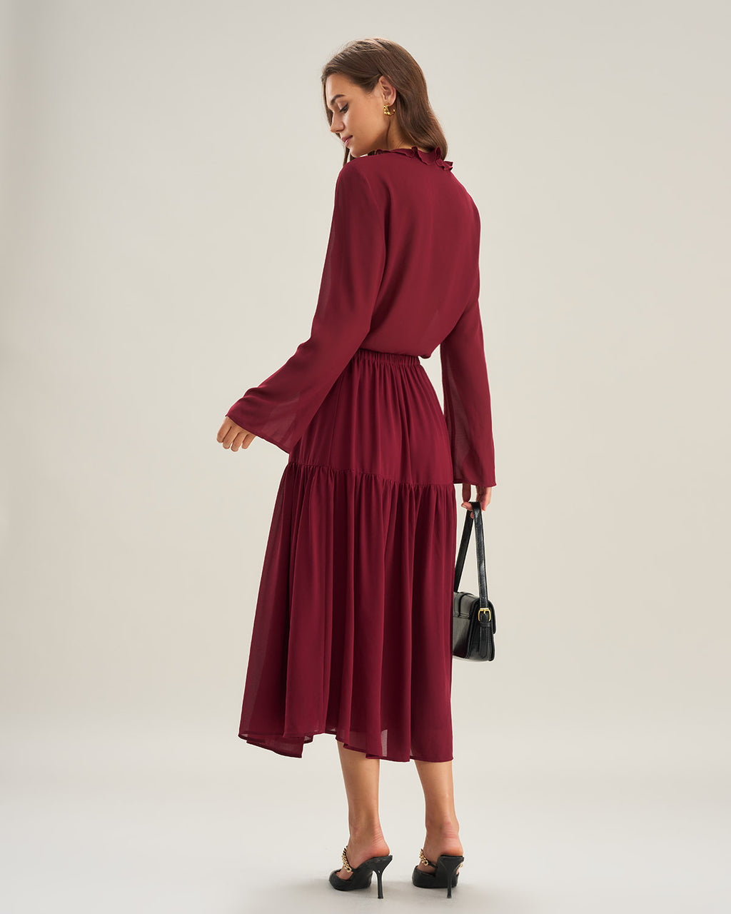 Women's Woven Polyester Skirt Bottoms - RIHOAS