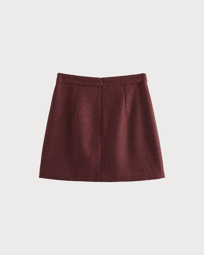 [RECTO] / ☆ 24FW DARIA RIB FLARE KNIT SKIRT / RED BROWN RECTO - Official Website