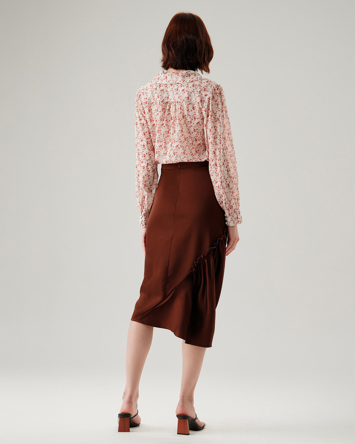Women's Woven Polyester Skirt Bottoms - RIHOAS