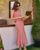 Women's Woven Polyester Skirt Bottoms - RIHOAS