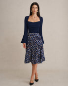 Women's Woven Polyester Skirt - RIHOAS - 01