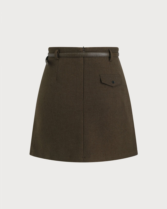 Women's Woven Polyester Skirt Bottoms - RIHOAS