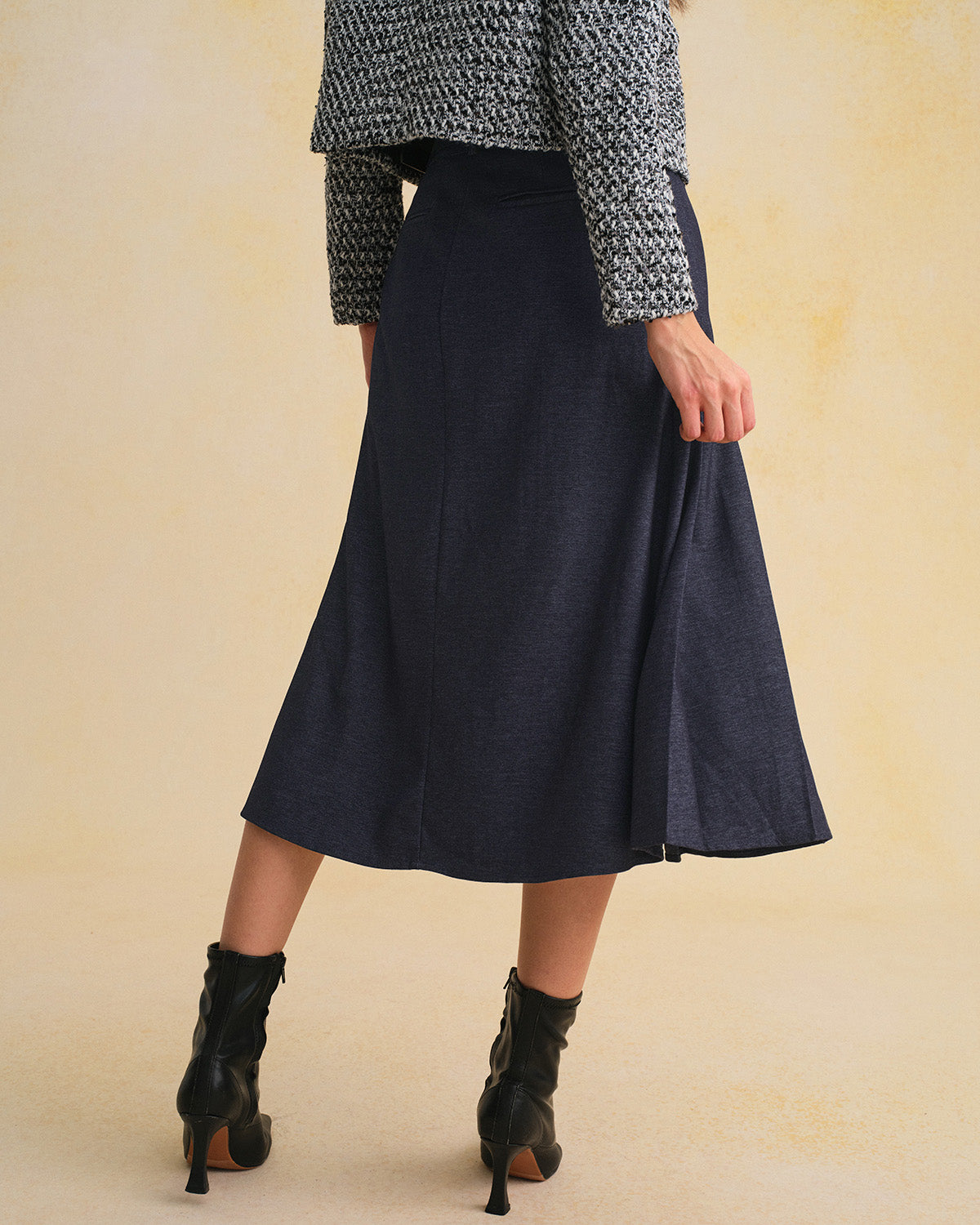 Women's Woven Polyester Skirt Bottoms - RIHOAS