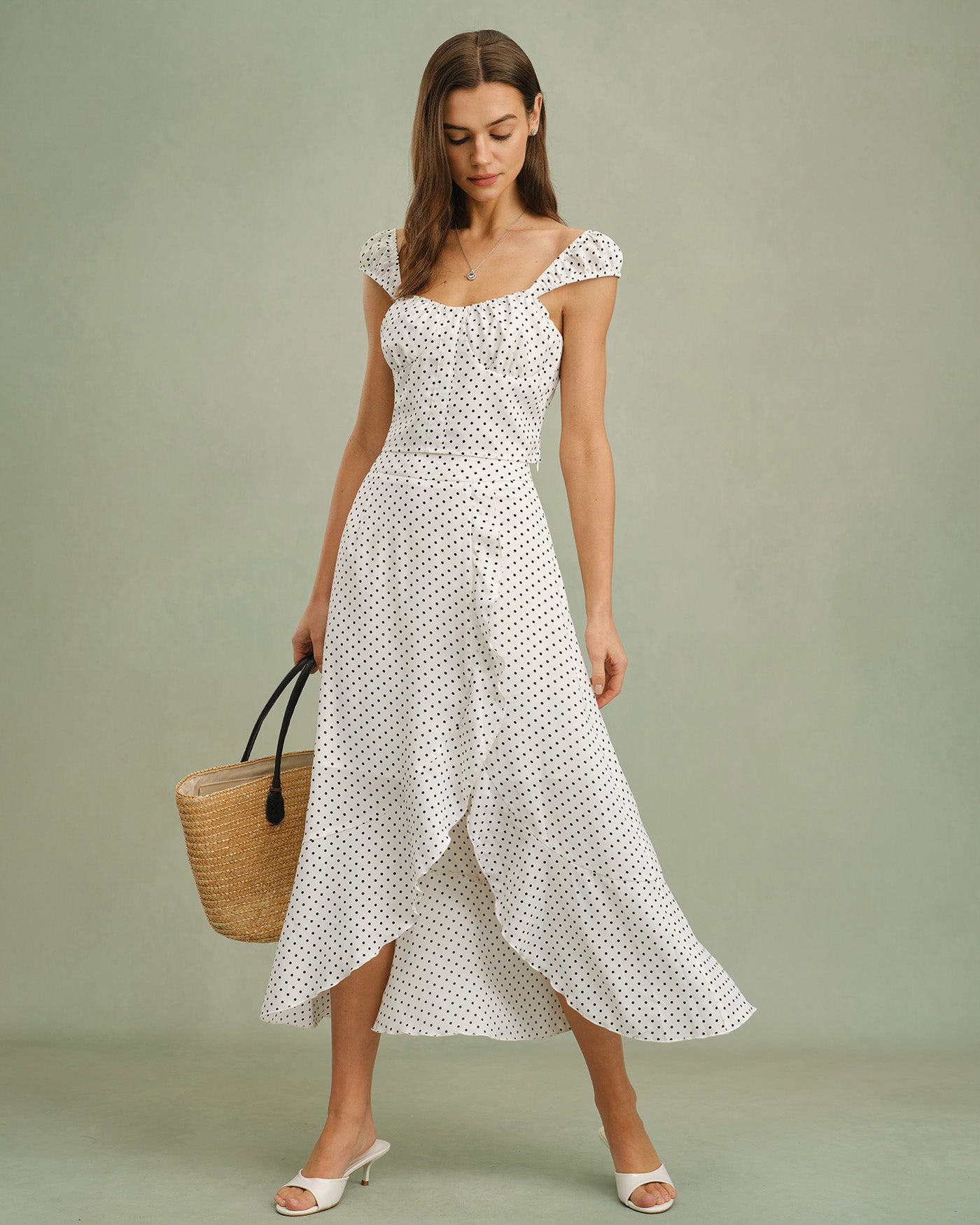Women's Woven Polyester Skirt Bottoms - RIHOAS