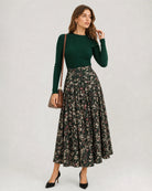 Women's Woven Polyester Skirt - RIHOAS - 02
