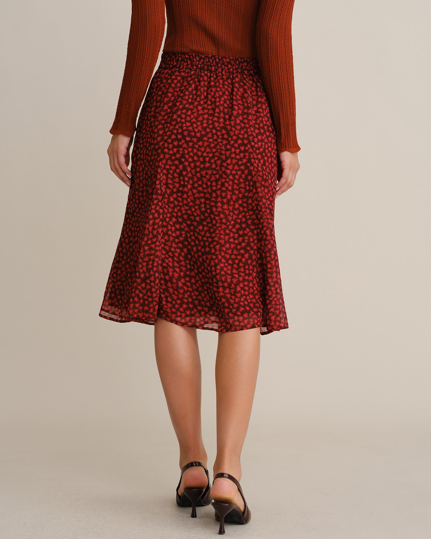 Women's Woven Polyester Skirt - RIHOAS - 04