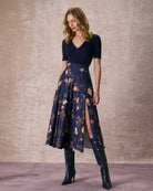 Women's Woven Polyester Skirt - RIHOAS