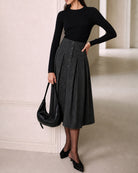 Women's Woven Polyester Skirt - RIHOAS