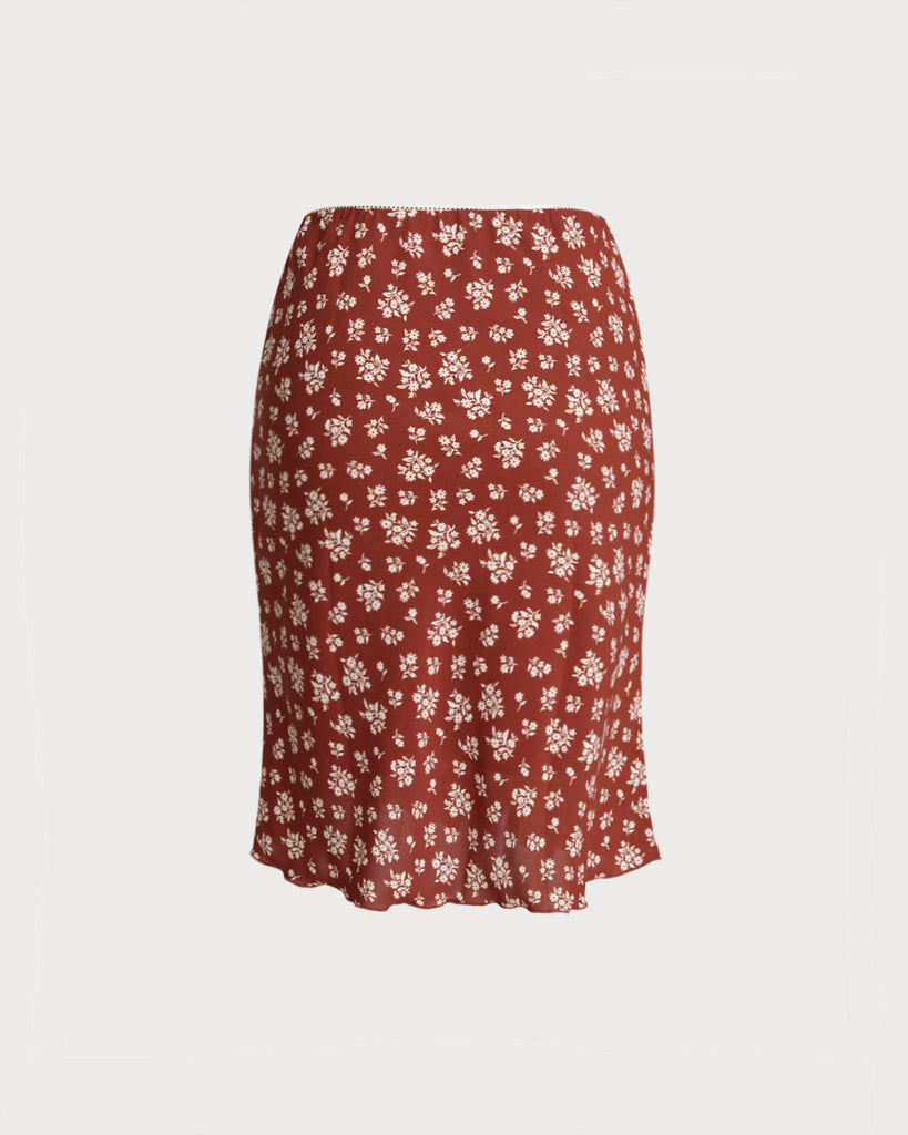 Women's Woven Polyester  Skirt Bottoms - RIHOAS