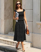 Women's Woven Polyester Skirt Bottoms - RIHOAS