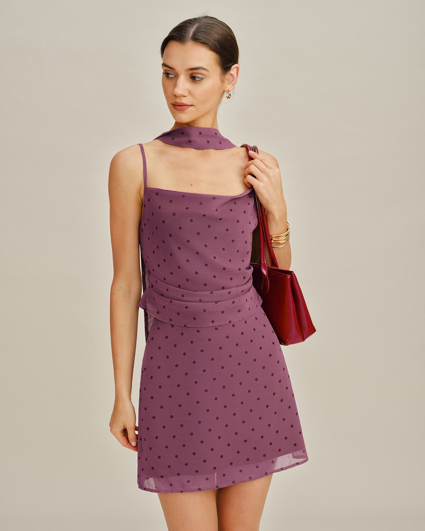Women's Woven Polyester Skirt Bottoms - RIHOAS