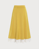Women's Woven Polyester Skirt Bottoms - RIHOAS