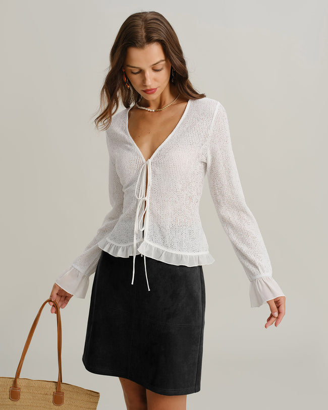 Women's Woven Polyester Skirt Bottoms - RIHOAS