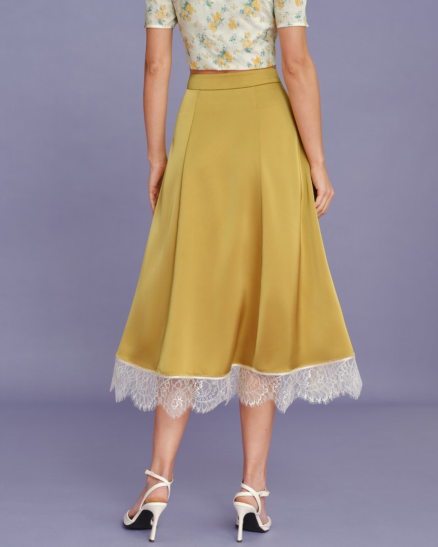 Women's Woven Polyester Skirt Bottoms - RIHOAS