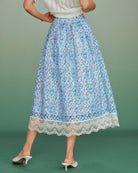 Women's Woven Polyester Skirt Bottoms - RIHOAS