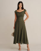 Women's Woven Polyester Skirt - RIHOAS - 01