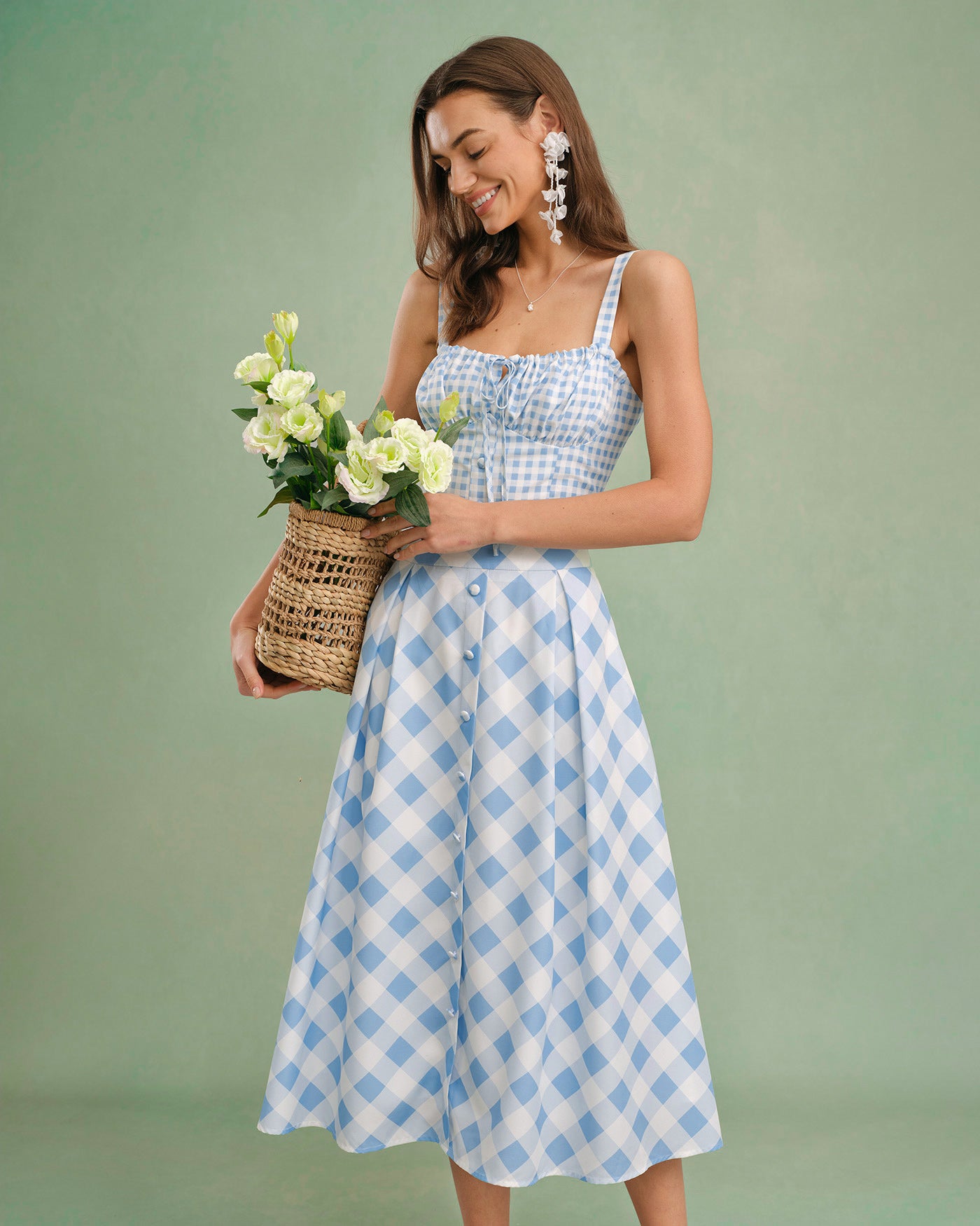 Women's Woven Polyester Skirt Bottoms - RIHOAS