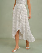 Women's Woven Polyester Skirt Bottoms - RIHOAS