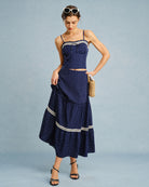 Women's Woven Polyester Skirt Bottoms - RIHOAS