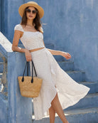 Women's Woven Polyester Skirt Bottoms - RIHOAS