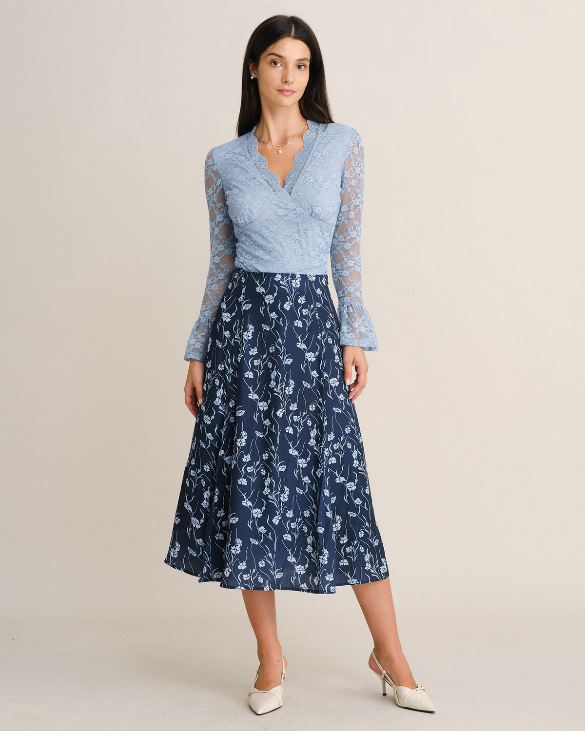 Women's Woven Polyester Skirt - RIHOAS