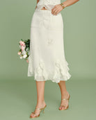 Women's Woven Polyester Skirt Bottoms - RIHOAS