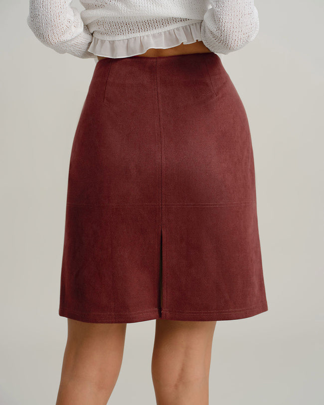 Women's Woven Polyester Skirt Bottoms - RIHOAS