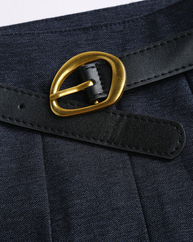 Women's Woven Polyester Skirt Bottoms - RIHOAS