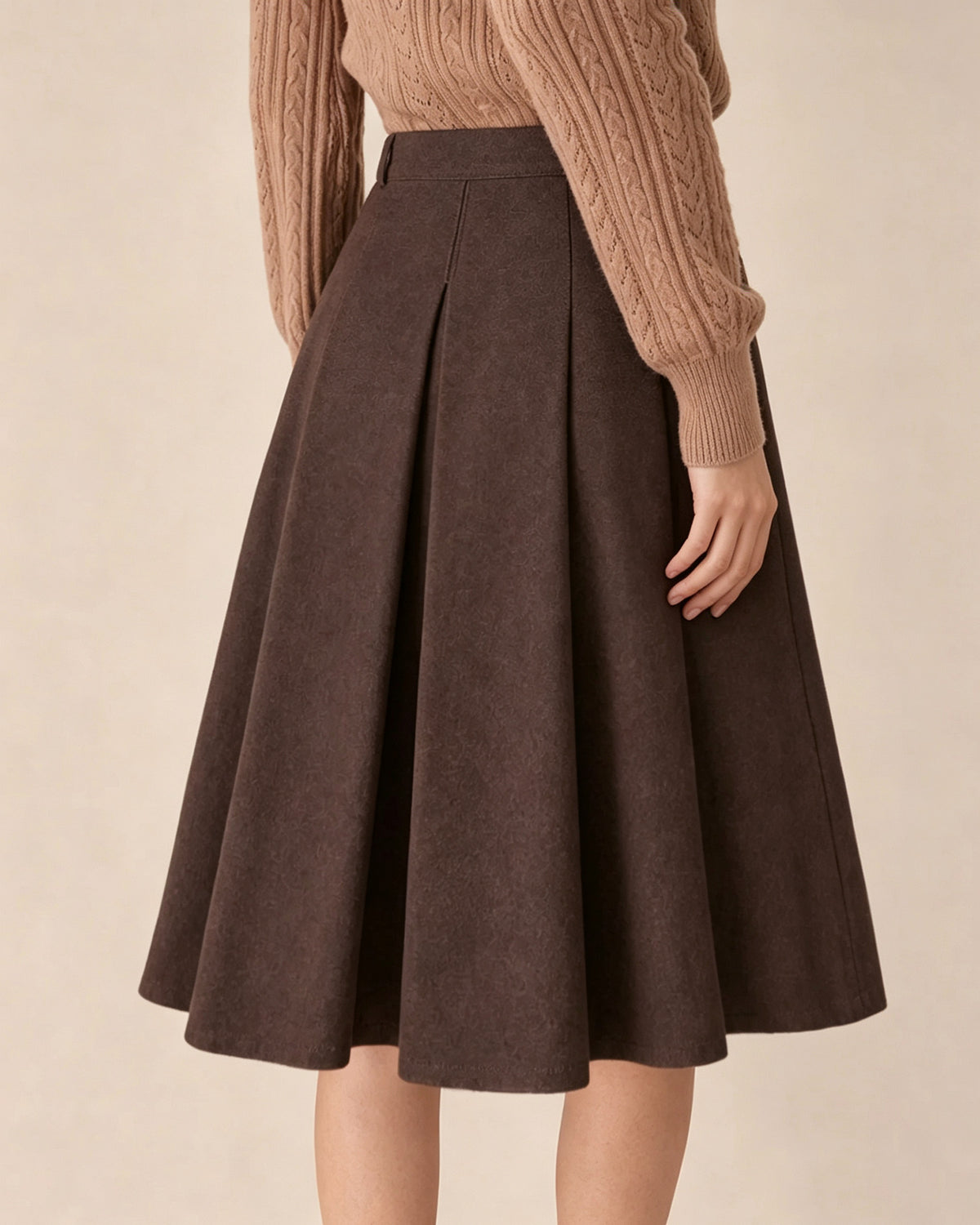 Women's Woven Polyester Skirt - RIHOAS