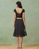 Women's Woven Polyester Skirt Bottoms - RIHOAS