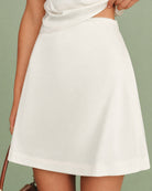 Women's Woven Polyester Skirt Bottoms - RIHOAS