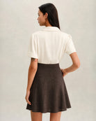 Women's Woven Polyester Skirt Bottoms - RIHOAS