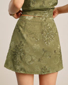 Women's Woven Polyester Skirt Bottoms - RIHOAS
