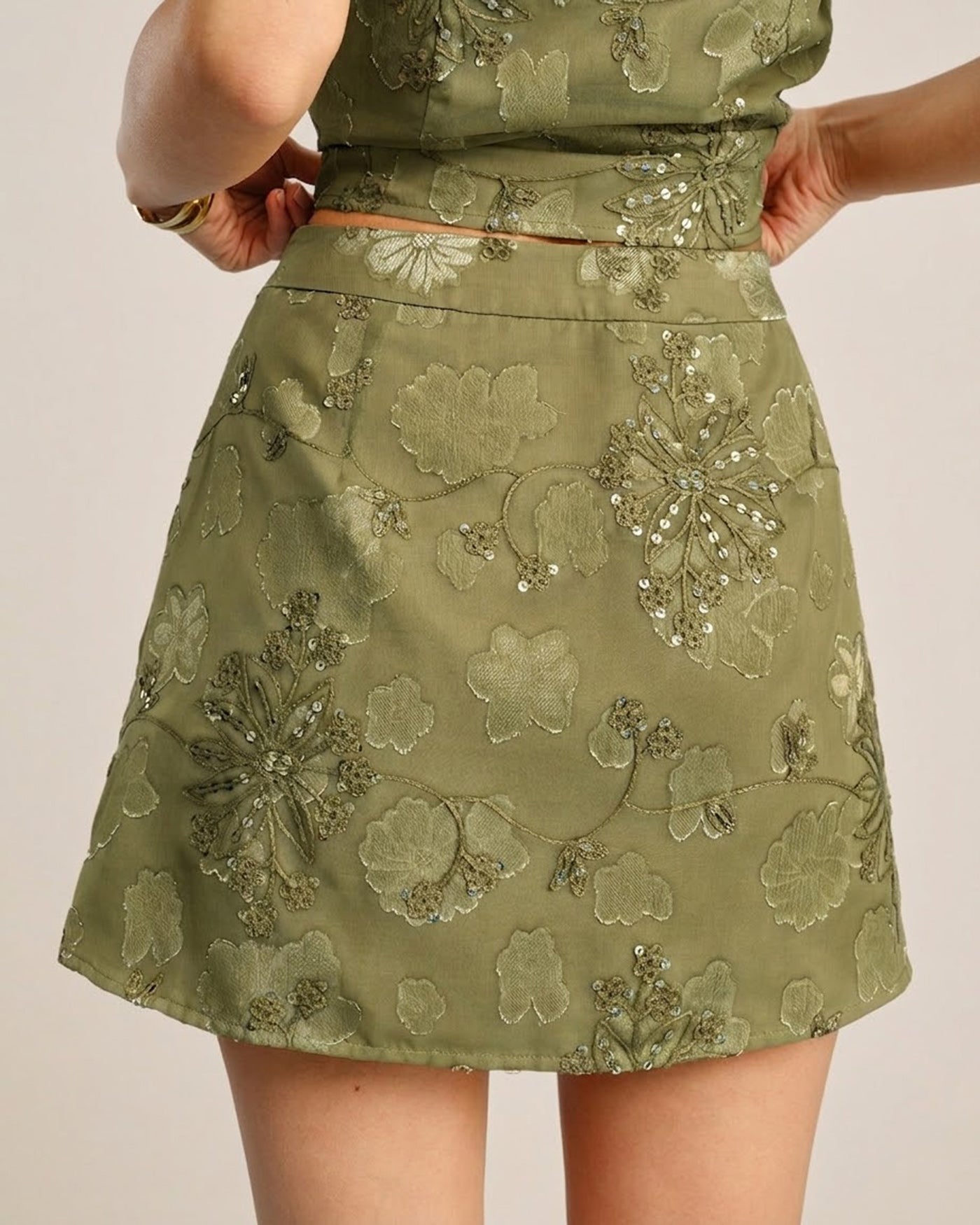 Women's Woven Polyester Skirt Bottoms - RIHOAS