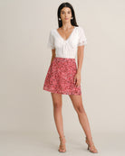 Women's Woven Polyester Skirt - RIHOAS