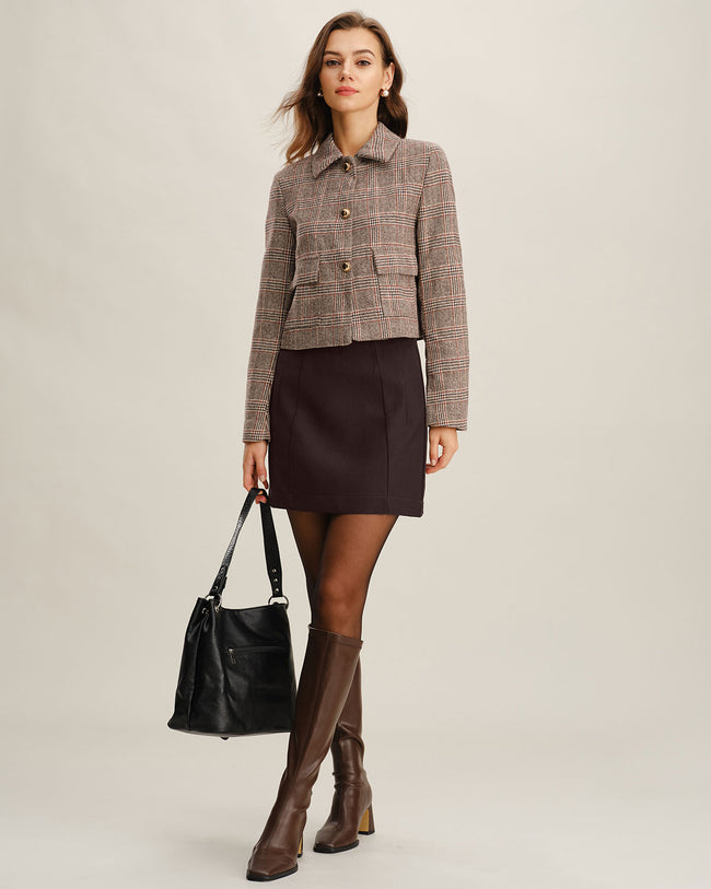 Women's Woven Polyester Skirt Bottoms - RIHOAS