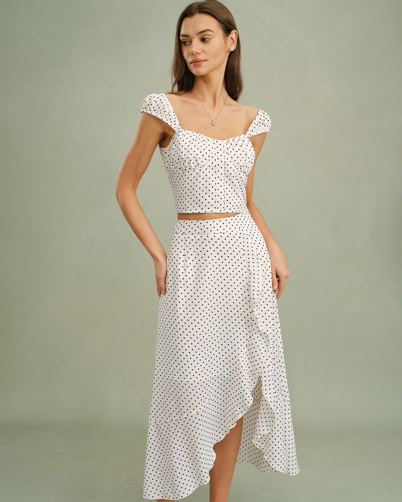 Women's Woven Polyester Skirt Bottoms - RIHOAS